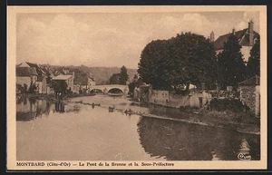 CPA Montbard /Côte-d´Or, Le Pont de la Brenne et la Sous-Préfecture - Picture 1 of 2