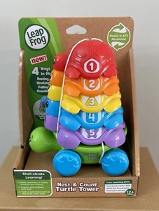Leap Frog Nest & Count Turtle Tower 4 Ways To Play, 12+ Months, New - Picture 1 of 3
