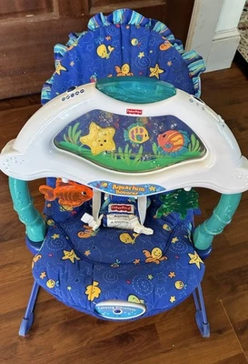 Difícil de encontrar bonito • Asiento gorila de acuario Fisher Price Ocean Wonders vintage ¡FUNCIONA! Foto 1 de 4
