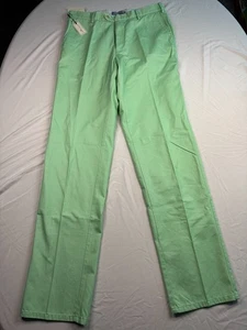 Peter Millar Pants Mens 33 MS16884 Cabbage Flat Front Straight Leg Chino NWT - Picture 1 of 13