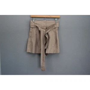 Wilfred Aritiza Marne Cairo Shorts Größe 4 beige Leinen Gürtel hoher Bund beige - Bild 1 von 5