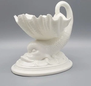 Ciotola piatto vintage Royal Worcester pesce conchiglia oceano costiero spiaggia nautica - Foto 1 di 9