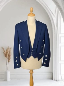 Ex Hire Blue Prince Charlie Jacket And Waistcoat 42S - Picture 1 of 4