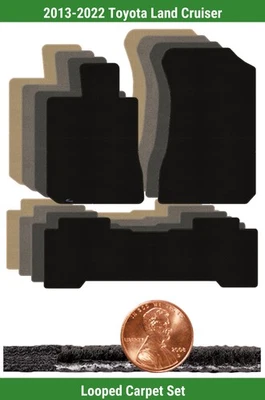 Juego de alfombrillas clásicas personalizadas para Toyota Land Cruiser '13-22 (3 piezas) #12JI Foto 1 de 4