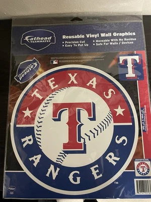 Texas Rangers Reusable Fathead Vinyl  Wall Graphic 11x11 Inches - Image 1 of 3