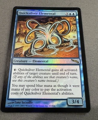 Quicksilver Elemental Mirrodin Foil LP/MP - Image 1 of 4
