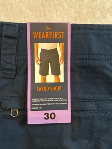Wearfirst Men’s Cargo Short Stretch Micro Rip Blue Sz 30 - Picture 1 of 3