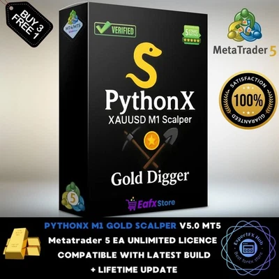 v5.0 PythonX M1 Gold Scalper MT5 algorithmic trading robot metatrader prop firm - Image 1 of 4