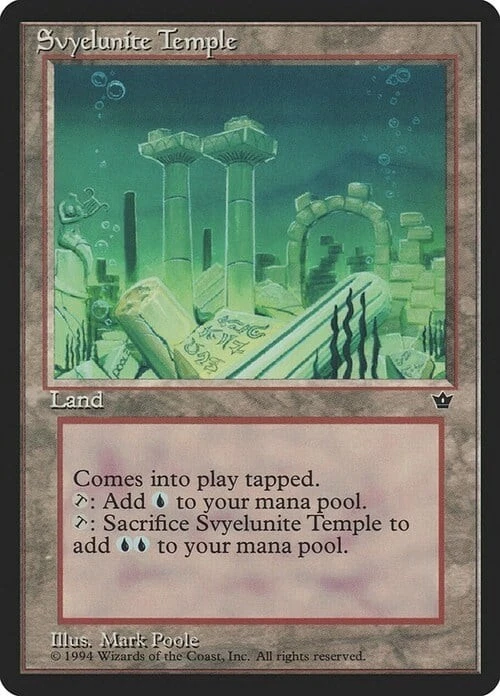 Magic The Gathering MTG SVYELUNITE TEMPLE Fallen Empires NM Near Mint - Image 1 of 1