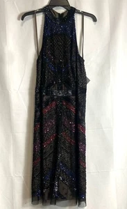 Adrianna Papell Women Multicolor Sequin Cocktail Dress Size 14W - Picture 1 of 8