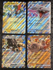Pokémon TCG ex (Tapu Koko-Veluza-Bouffalant-Regirock) (4er Set) Basiskarten - Bild 1 von 2