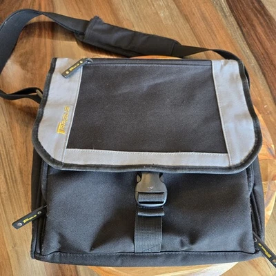 Targus Bag 11" Messenger Bag Black With Gray Shoulder Strap - Image 1 of 4