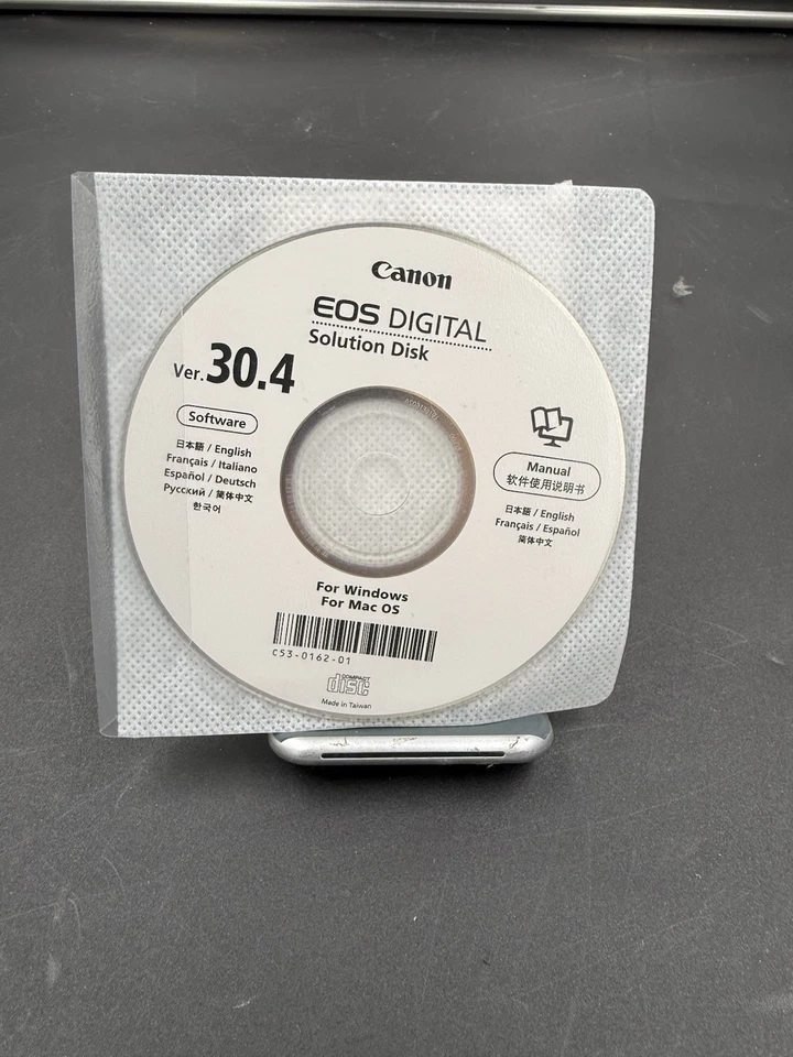 Canon EOS Digital Camera Solution Disk Ver. 30.4 Windows Or Mac - Image 1 of 1