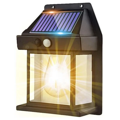 LED Solar Wall Light PIR Motion Sensor Outdoor Lantern Garden Yard Security Lamp - Image 1 of 4
