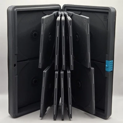 Laserline CD DVD Juegos Acolchado Rígido Abatible Premium 24 Discos Estuche Almacenamiento Seguro Foto 1 de 4