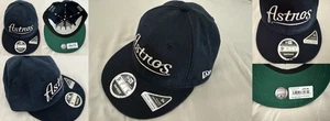 NEW ERA 9Fifty $37 Retro Vintage HOUSTON ASTROS hat/cap Navy Blue adjustable - Picture 1 of 7