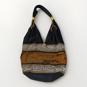 Thailand Swirl schwarz Yoga Boho Gypsy Hippie Hobo Schulter Reisetasche Handtasche - Bild 1 von 11