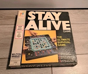 Vintage 1971 Milton Bradley Stay Alive Board Game Ultimate Survival With Marbles - Picture 1 of 8