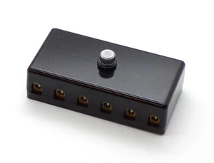 Universal Vintage Classic Car Bakelite 6 Pole Fuse Box VW Beetle Porsche - Picture 1 of 2