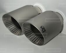 Brushed Silver 4” Akrapovic Exhaust Tips