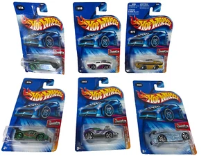 2004 Hot Wheels Lot 6x Tooned First Editions Blue Card #006 #025 #038 #043 #068 - Picture 1 of 12