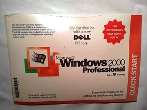 Windows 2000 Professional Edition w/ 3 Product Keys License for Dell & Others - Afbeelding 1 van 2