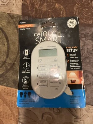 myTouchSmart 15A 125V SimpleSet 1-Salida Plug-in Cuenta Regresiva Temporizador de Iluminación Interior Foto 1 de 2