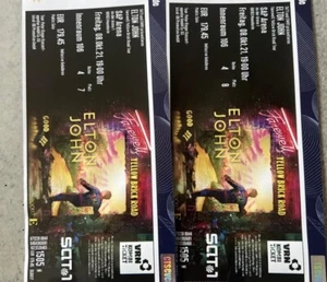 2 Tickets für ELTON JOHN MANNHEIM 13.05.2023 Innenraum, Preis ist für beide - Bild 1 von 2