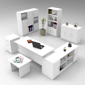 MODAL CASA Arredo ufficio moderno completo design bianco studio Task-11 - Foto 1 di 8