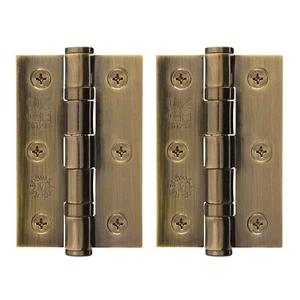 Antique Brass Door Hinges, 3 Inch / 76mm Internal Fire Door Hinges, Multipacks - Picture 1 of 67