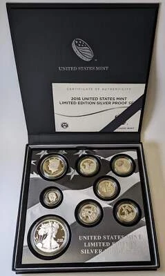 2016 LTD ED SILVER 8-pc PROOF SET   - Image 1 of 4