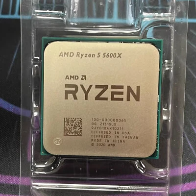 Compatible AMD Ryzen 5 5600X R5 5600X CPU 3.7-4.6GHz 6 CORE 12Thr Socket AM4 - Image 1 of 2
