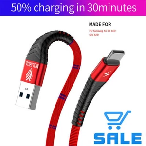 Câble de Charge Rapide Type-C pour Samsung S8 S9 S10 S20 FE A21s A50 A51 A71 USB-C - Photo 1/12