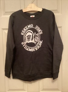 ESKIMO JOE’S Classic Black Crew Sweatshirt Youth Large (size 10-12) Hanes New - Picture 1 of 3