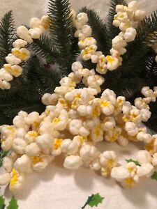 Vintage Christmas ~ Popcorn Christmas Tree Garland ~ 6.5 Feet Plastic Garland