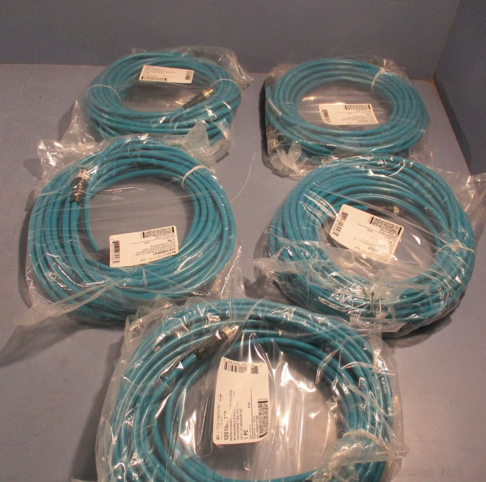 Juego de 5 cables de conectividad Molex 1201080037 Brad E11A06002M150 15M Foto 1 de 4
