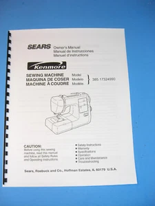 Kenmore 385.17324990 Sewing Machine Instruction Manual - Printed - Picture 1 of 8
