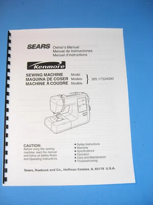 Kenmore 385.17324990 Sewing Machine Instruction Manual - Printed - Image 1 of 4
