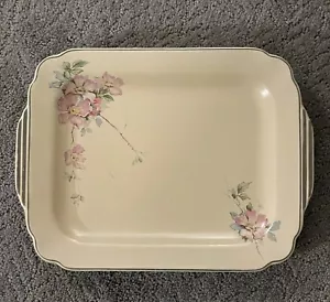 VTG HOMER LAUGHLIN CHINA WELLS BRIAR ROSE SERVING PLATTER 1930’s ART DECO - Picture 1 of 4