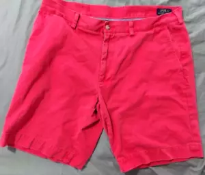 Pantalones Cortos POLO Ralph Lauren Para Hombre Calce Clásico NANTUCKET Rojo Chino Para Hombres 36X9.5 - Imagen 1 de 10