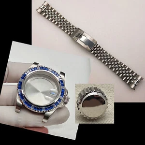 Stainless Steel Watch Case Strap Belt 316L 41MM for NH35 Movement Replacement - Picture 1 of 6