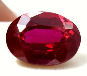 19.90 Ct Natural Blood Red Ruby Mozambique GGL Certified AAA+ Treated Gemstone - Picture 1 of 4