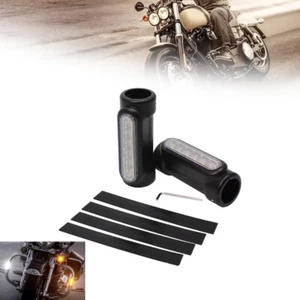 Highway Guard Crash Bar 1.25'' Lights Turn Signal LED For Harley Victory HONDA - Picture 1 of 9