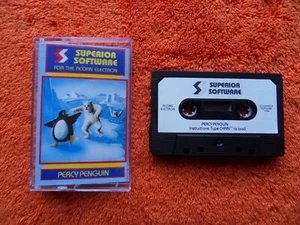 PERCY PENGUIN - by superior software - acorn electron cassette - Bild 1 von 5