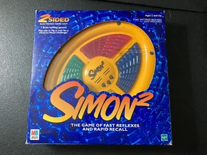 Simon 2 Electronic Memory Matching Game Hasbro Double-Sided + New Batteries - Picture 1 of 2