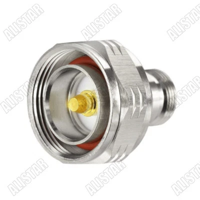 N Type Female Jack to L29 7/16 Din Male Plug RF Coaxial Connector Adapter F/M - Image 1 of 3