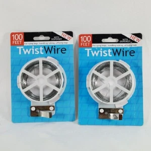 100' Ft. Twisie Wire With Wire Cutter Garden, Home, Flower 2 Pack 200 Ft .. - Picture 1 of 8