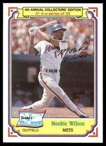 1984 Topps Drake's Mookie Wilson #31 NM-MT Or Better New York Mets