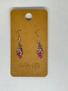 Handmade Woman Dangle Earrings Flip Flop Charm Gift Black Friday Hypoallergenic - Picture 1 of 1