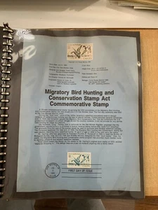 USPS Souvenir Page Scott 2092,1984 migratory bird stamps - Picture 1 of 1